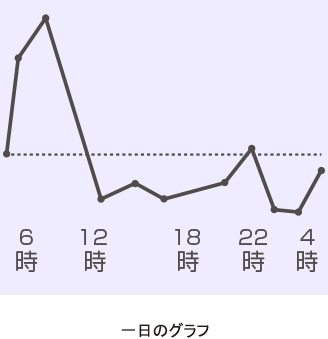 一日のグラフ